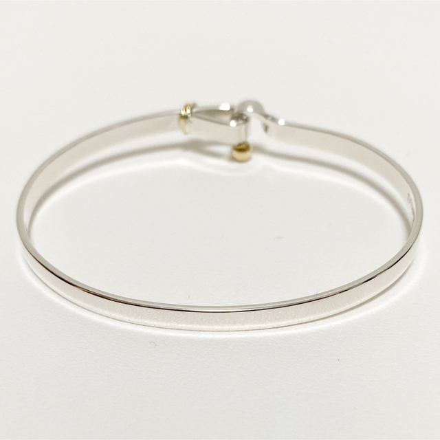 希少✨Tiffanyティファニーバングルブレスレットフックアイシルバー18KG