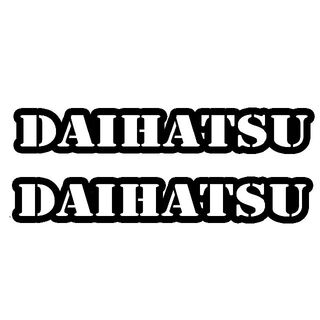 ＜01＞ カッティングシート　DAIHATSU　ダイハツ　２枚セット　ステッカー(その他)