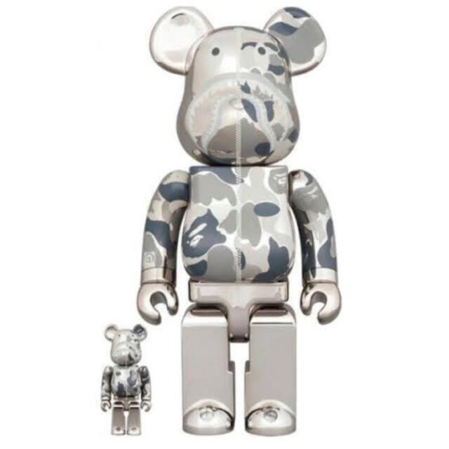 BE@RBRICK BAPE(R) CAMO SHARK 100％ & 400％