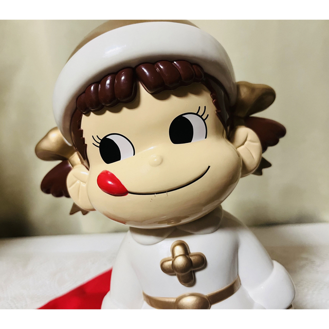 不二家 - ペコちゃん クリスマス サンタ 人形 3点 おすわり 首ふり
