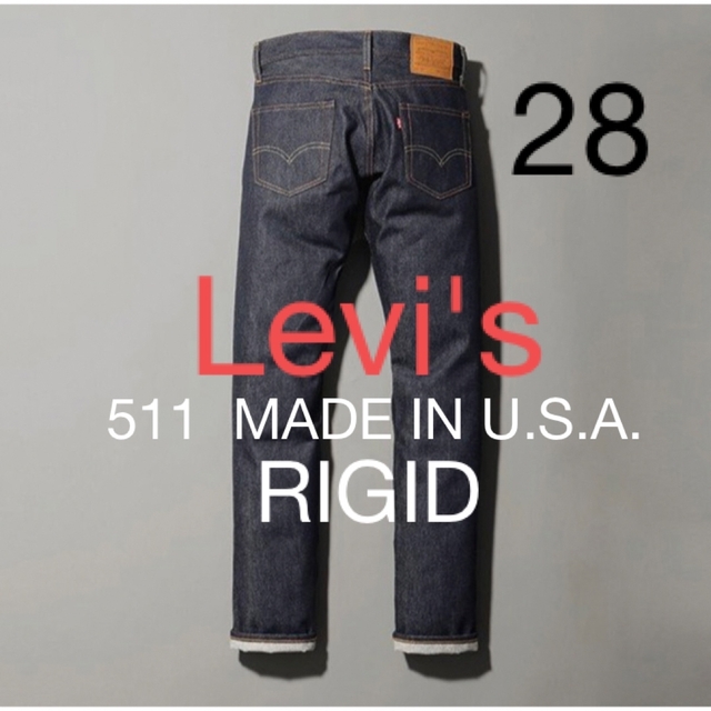 セットアップ 511 Levi's - Levi's RIGID 赤耳 28 U.S.A. IN MADE