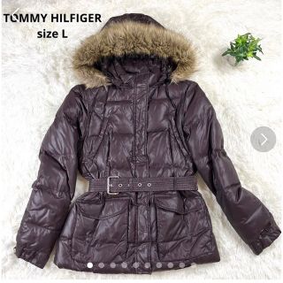 トミーヒルフィガー(TOMMY HILFIGER)の【TOMMY HILFIGER】トミーヒルフィガー（L）ダウンジャケット ベルト(ダウンジャケット)