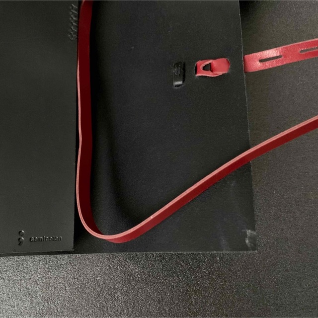 KAKURA カクラ 紐巻き　A5 システム手帳  ブラック　黒　バインダー メンズのファッション小物(手帳)の商品写真