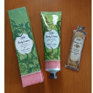 サボン(SABON)の未開封 SABON ブリスフルグリーン ボディローション150ml おまけ付(ボディローション/ミルク)