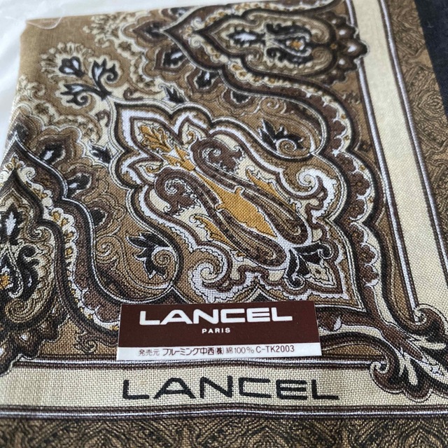 LANCEL(ランセル)のランセル　ロイヤルポロ　紳士　ハンカチ メンズのファッション小物(ハンカチ/ポケットチーフ)の商品写真