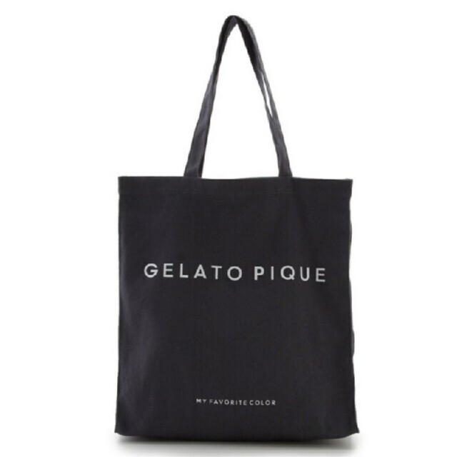 gelato pique(ジェラートピケ)のgelato pique　ジェラートピケ　ホビートートバッグ　ブラック レディースのバッグ(トートバッグ)の商品写真