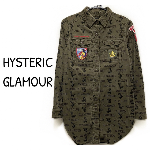 ポイント2倍 新品タグあり⭐︎HYSTERIC GLAMOUR ワッペン付 ミリタリー