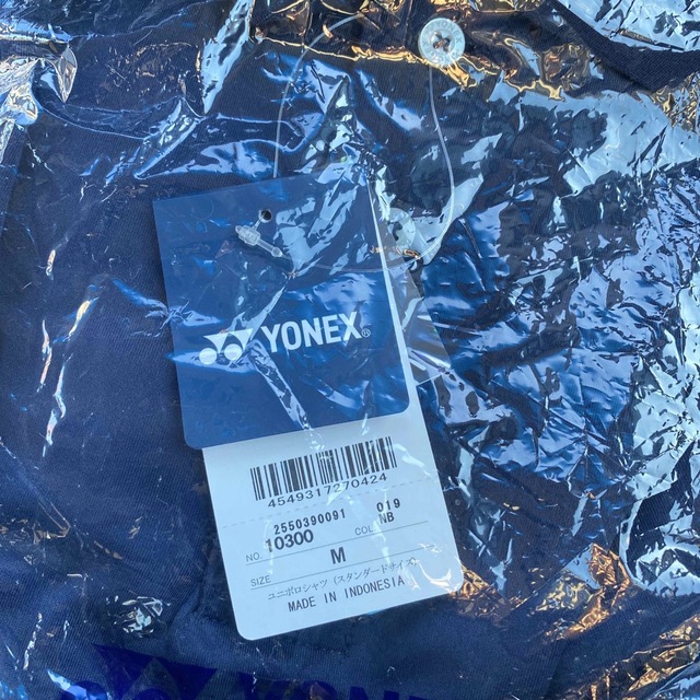 YONEX(ヨネックス)のヨネックス　ユニポロシャツMサイズ スポーツ/アウトドアのスポーツ/アウトドア その他(バドミントン)の商品写真