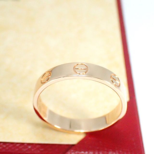 Cartier(カルティエ)の保証書付 カルティエ Cartier K18PG ミニラブリング 53号 #53 レディースのアクセサリー(リング(指輪))の商品写真