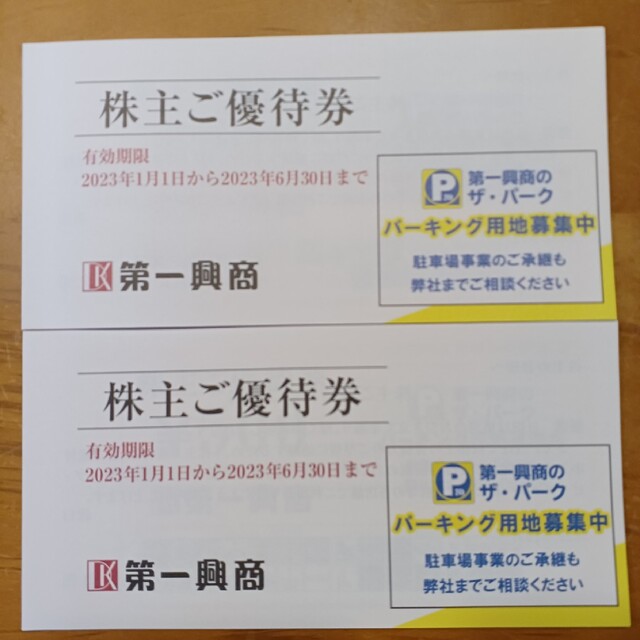 第一興商 ビッグエコー  株主優待　10000円分