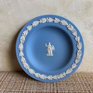 ウェッジウッド(WEDGWOOD)のウェッジウッド ジャスパー ペールブルー　ミニプレート　小皿　ミニトレイ　1枚(食器)