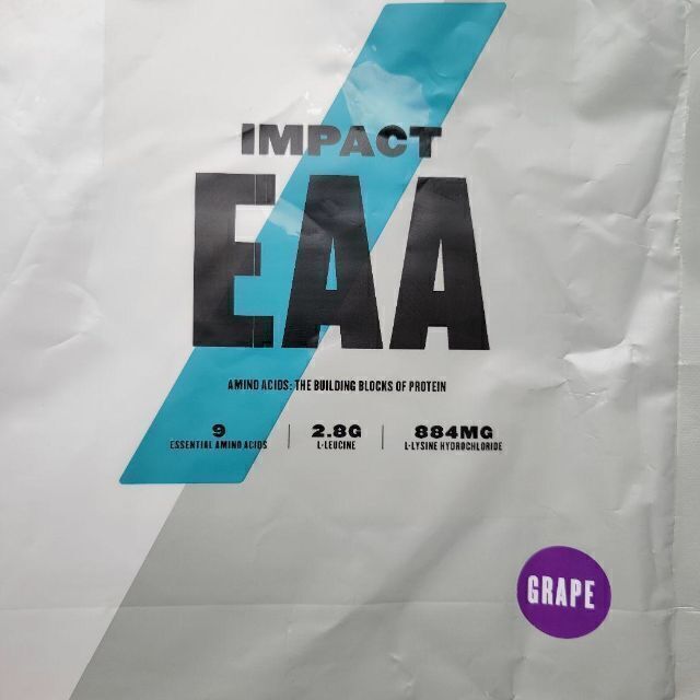 マイプロテイン　Impact　EAA　グレープ　1㎏　新品・未開封　マイプロ スポーツ/アウトドアのトレーニング/エクササイズ(トレーニング用品)の商品写真