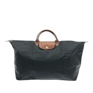 ロンシャン(LONGCHAMP)のロンシャン ボストンバッグ 黒×ブラウン(ボストンバッグ)