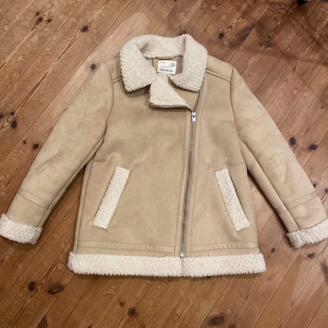 ZARA KIDS(ザラキッズ)のZARA キッズ　ライダース　ボア キッズ/ベビー/マタニティのキッズ服女の子用(90cm~)(ジャケット/上着)の商品写真