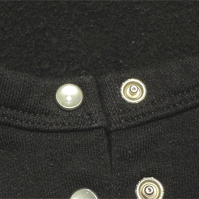 agnes b.(アニエスベー)の美品　アニエスベー　カーディガン　黒　裏起毛　フランス製 レディースのトップス(カーディガン)の商品写真