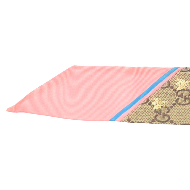 Gucci - GUCCI グッチ GGスプリーム Beeプリント総柄 シルクスカーフ
