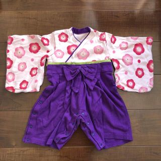 Fusen-Usagi - ロンパース カバーオール 女の子 フーセンウサギ 70の