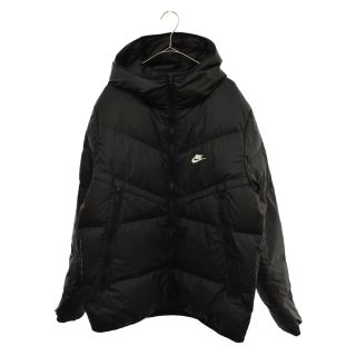 ナイキ(NIKE)のNIKE ナイキ AS M NSW SF WINDRUNNER HD JKT ウィンドランナーフーデッドダウンジャケット フーディ ブラック DD6796-010(ダウンジャケット)