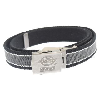 シュプリーム(Supreme)のSUPREME シュプリーム 22SS×Dickies Stripe Webbing Belt ストライプウェビングベルト ガチャベルト ナイロンベルト ブラック(ベルト)