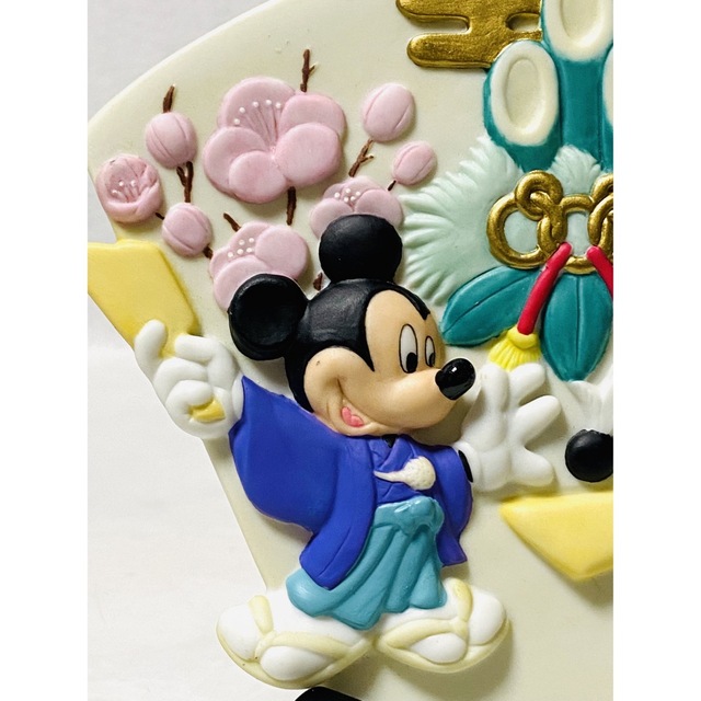 【 希少 】Disney ミッキー & ミニー 陶器製羽子板 お正月飾り