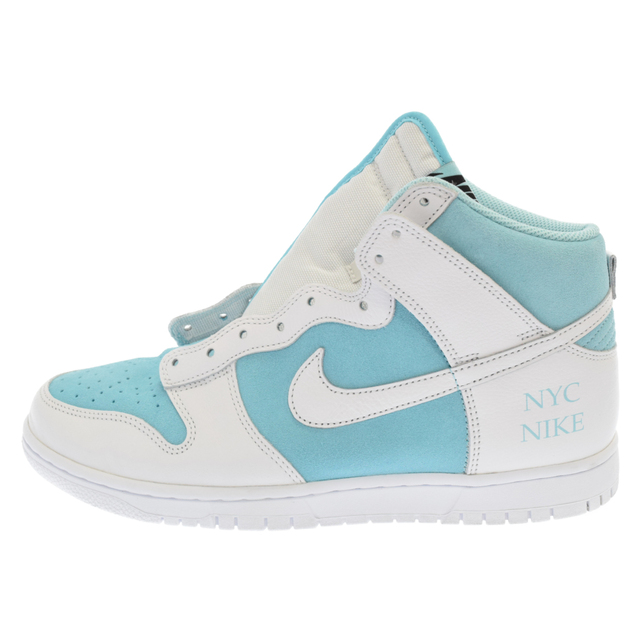 NIKE(ナイキ)のNIKE ナイキ DUNK HIGH BY YOU ダンクハイカットスニーカー バイユー ホワイト/ブルー DJ7023-991 メンズの靴/シューズ(スニーカー)の商品写真