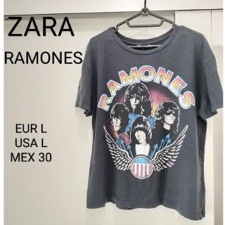 ザラ(ZARA)の再販 ザラ ZARA RAMONES ラモーンズ Tシャツ サイズL(Tシャツ(半袖/袖なし))