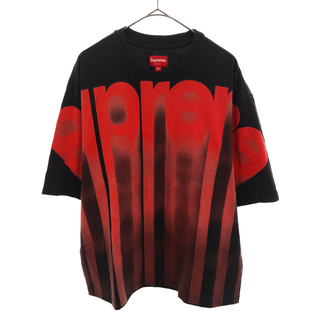 シュプリーム(Supreme)のSUPREME シュプリーム 20AW Bleed Logo S/S Top ブリードロゴ ショートスリーブカットソー 半袖Tシャツ ブラック/レッド(Tシャツ/カットソー(半袖/袖なし))