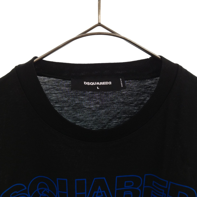 DSQUARED2 ディースクエアード 20SS RAINBOW LOGO TEE レインボーロゴ 半袖Tシャツ S74GD0830 ブラック