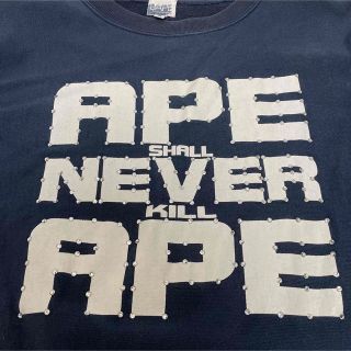 A BATHING APE - BAPE スワロフスキー スウェット APE ベイプ エイプ