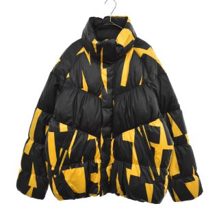 ナイキ(NIKE)のNIKE ナイキ NSW DWN FILL JKT 総柄 ナイロン ダウンジャケット ブラック/イエロー 928890-752(ダウンジャケット)