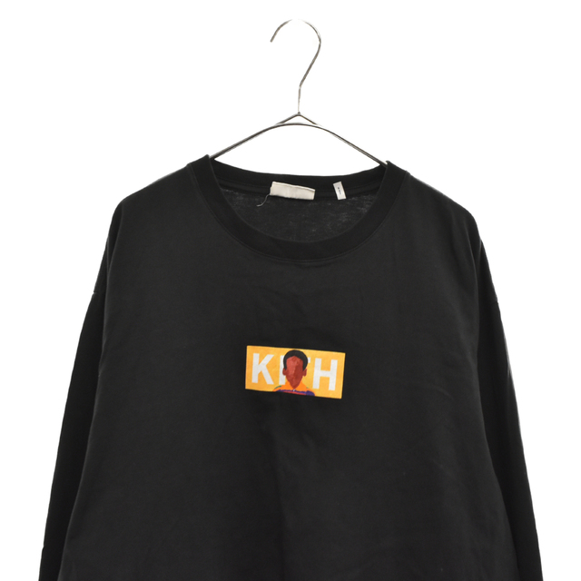 KITH キス Shaina McCoy Classic Logo L/S Tee クラシックボックスロゴ長袖Tシャツ ブラック KHM030056