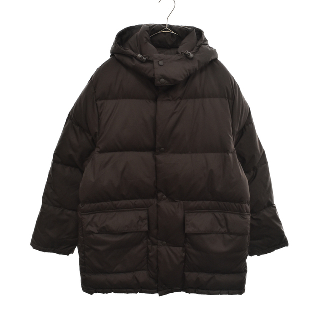 792センチ身幅MONCLER モンクレール ジップアップ ダウン ジャケット ブラウン G32-003