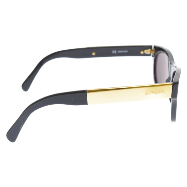 Supreme(シュプリーム)のSUPREME シュプリーム 13SS Wallace Sunglasses ウォールエースサングラス ウェリントン メタルコンビテンプル プラスチックフレーム ブラックレンズ 眼鏡 メンズのファッション小物(サングラス/メガネ)の商品写真