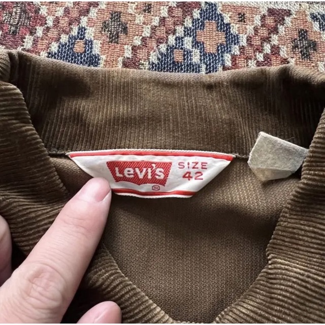 後ろ襟下着丈57cm希少 LEVI'S 70's 70505 80's コーデュロイジャケット