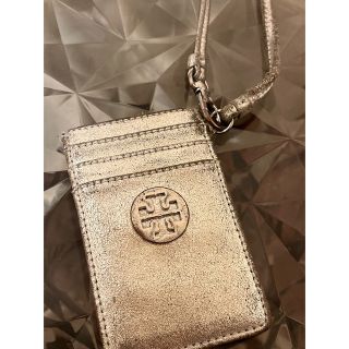 トリーバーチ(Tory Burch)のトリーバーチ　パスケース　定期入れ　シルバー(名刺入れ/定期入れ)