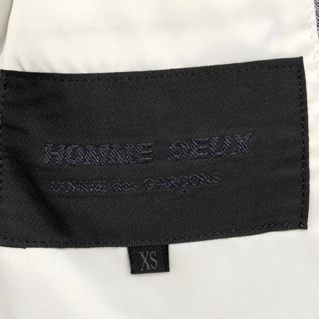 【未使用】コムデギャルソン オムドゥ COMME des GARCONS HOMME DEUX 2022年春夏 シワ加工 レイヤード チェックジャケット【サイズXS】【メンズ】 5