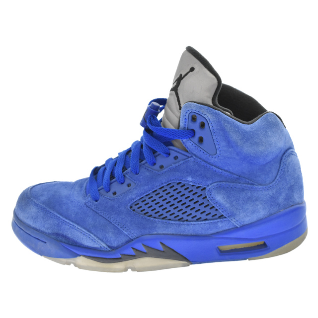 NIKE(ナイキ)のNIKE ナイキ AIR JORDAN 5 RETRO BLUE SUEDE エア ジョーダン 5 レトロ ハイカット スニーカー ブルー 136027-401 メンズの靴/シューズ(スニーカー)の商品写真