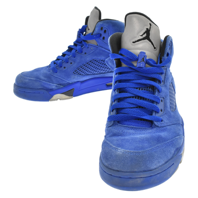 NIKE(ナイキ)のNIKE ナイキ AIR JORDAN 5 RETRO BLUE SUEDE エア ジョーダン 5 レトロ ハイカット スニーカー ブルー 136027-401 メンズの靴/シューズ(スニーカー)の商品写真