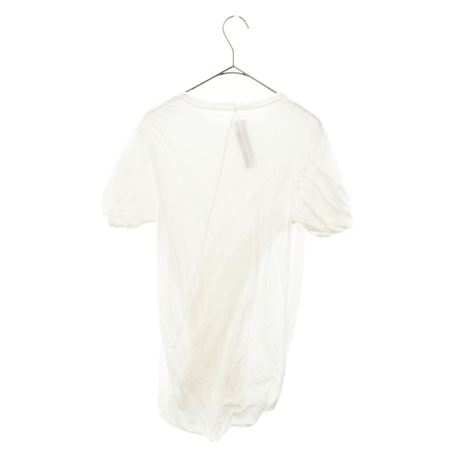 Rick Owens(リックオウエンス)のRick Owens リックオウエンス 19SS ROUND NECK T-SHIRT ビスコースシルクTシャツ カットソー ホワイト RU19S2256 メンズのトップス(Tシャツ/カットソー(半袖/袖なし))の商品写真