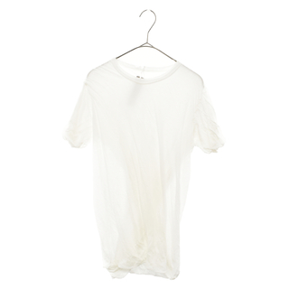 リックオウエンス(Rick Owens)のRick Owens リックオウエンス 19SS ROUND NECK T-SHIRT ビスコースシルクTシャツ カットソー ホワイト RU19S2256(Tシャツ/カットソー(半袖/袖なし))