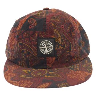 Supreme シュプリーム キャップ Stone Island ストーン アイランド ニュー シルク ライト 6パネルキャップ New Silk Light 6-Panel 7025902S5 19SS 帽子 ブラック 黒 アメリカ製 【メンズ】【美品】