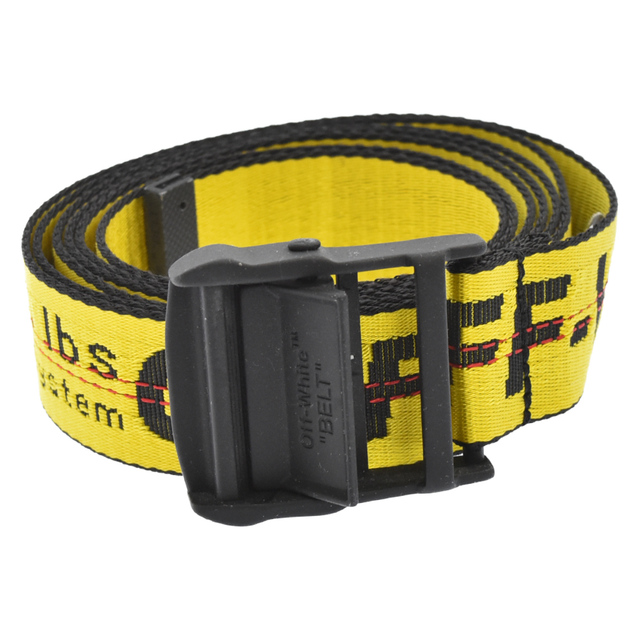 OFF-WHITE オフホワイト INDUSTRIAL BELT インダストリアルベルト ロゴ ...