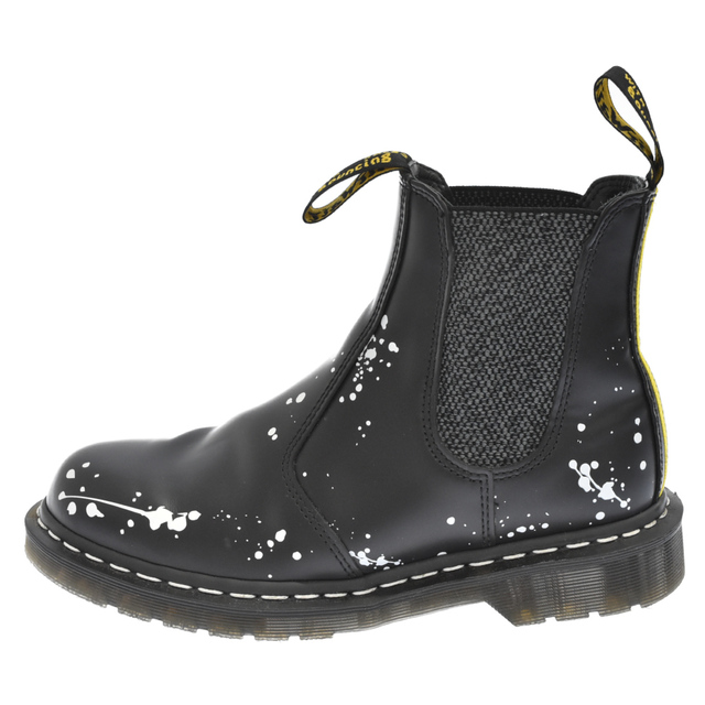 NEIGHBORHOOD(ネイバーフッド)のNEIGHBORHOOD ネイバーフッド ×Dr.Martens 2976 ドクターマーチン ペイント加工チェルシーブーツ ブラック 27592922 メンズの靴/シューズ(ブーツ)の商品写真