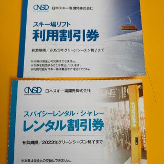 NSD 株主優待券(スキー場)