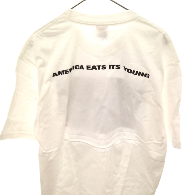 SUPREME シュプリーム 21AW America Eats Its Young Tee アメリカイーツイッツヤングプリントクルーネック半袖Tシャツ ホワイト 3