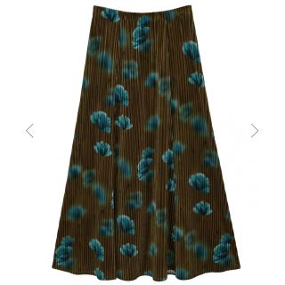 アメリヴィンテージ(Ameri VINTAGE)のアメリヴィンテージ MILA VELOUR CUT SKIRT(ロングスカート)