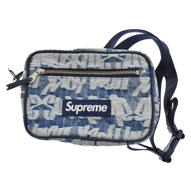 supreme 22ss jacquard denim waist bag