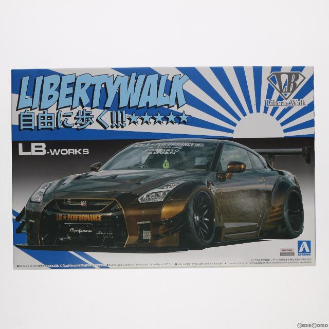 AOSHIMA(アオシマ)の1/24 リバティーウォーク No.12 LB★ワークス R35 GT-R type 2 Ver.1 プラモデル アオシマ エンタメ/ホビーのおもちゃ/ぬいぐるみ(プラモデル)の商品写真