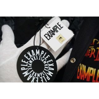 新品 21AW EXAMPLEエグザンプル × ストⅡスタジャン 黒1119M