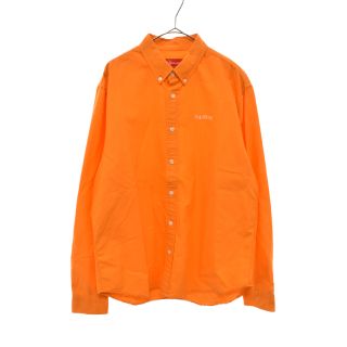 シュプリーム(Supreme)のSUPREME シュプリーム 20SS Oxford Shirt クラシックロゴ刺繍オックスフォード長袖シャツ オレンジ(シャツ)